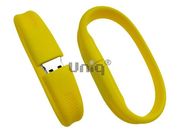 USB Flash Uniq БРАСЛЕТ Силиконовый фигурный желтый [резина] Резина